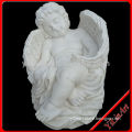 Baby angel playing carved stone carving (YL-R714)